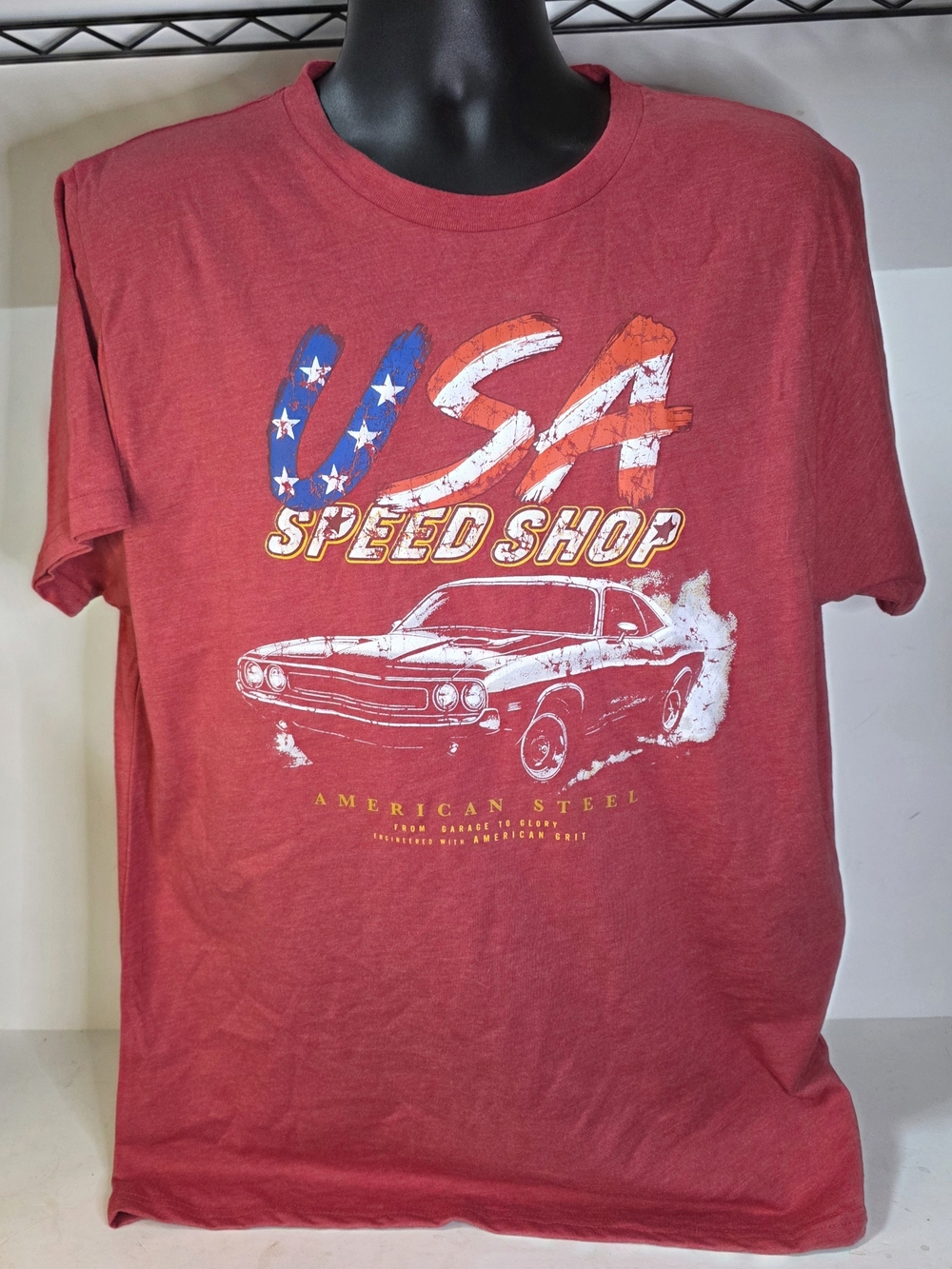 Celebrate It Red USA Speed Shop Graphic Tee